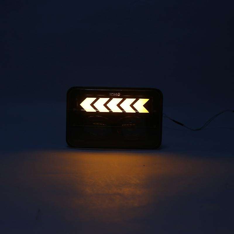 40W 4x6 LED Headlight Waterproof LED Projector Headlight Hi-Lo Beam DRL for xJ Car Accessories