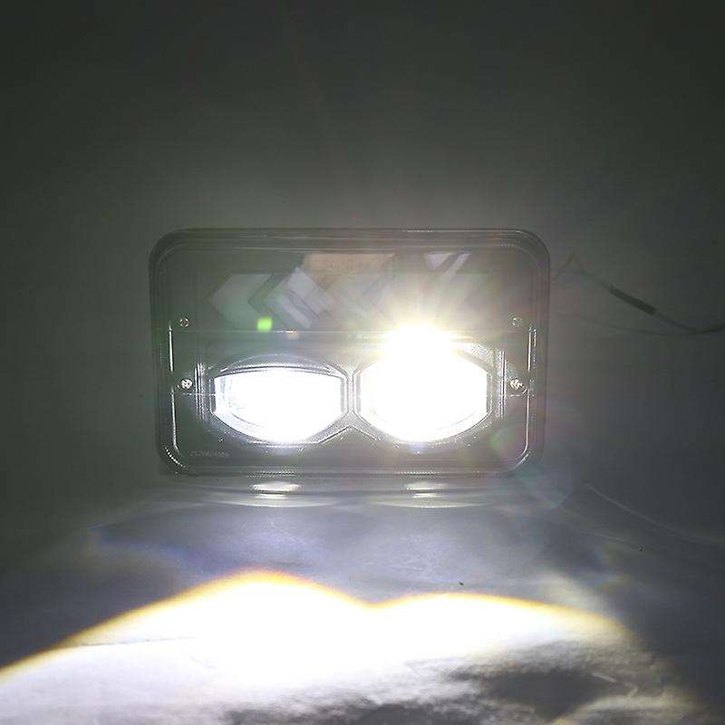 40W 4x6 LED Headlight Waterproof LED Projector Headlight Hi-Lo Beam DRL for xJ Car Accessories