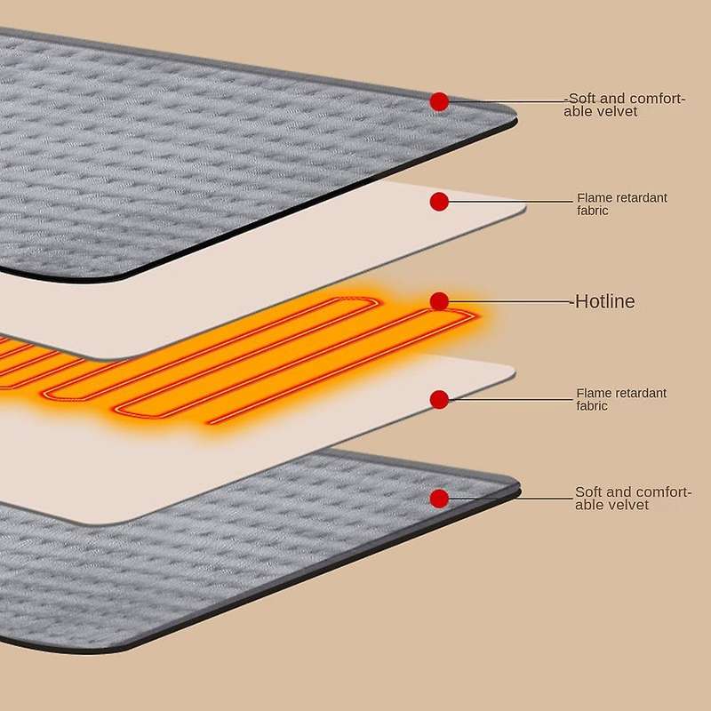 40x76cm Electric Heating Blanket Heating Pad Body Warming Blanket Wet Compresses Abundance Heating P