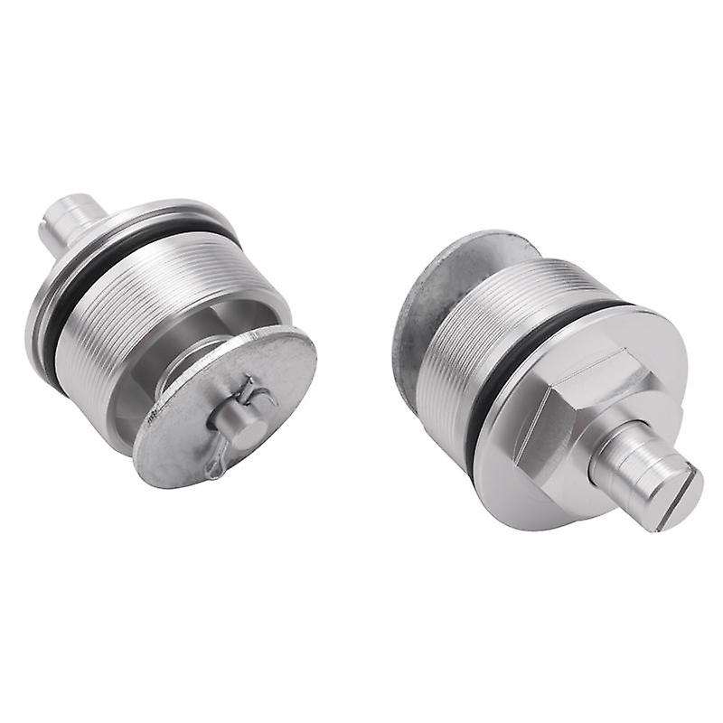 41MM Motorcycle Front Screw Fork Cover Cap Preload Adjusters Bolts for CB400(Silver)