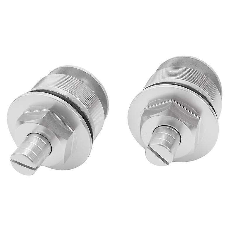41MM Motorcycle Front Screw Fork Cover Cap Preload Adjusters Bolts for CB400(Silver)