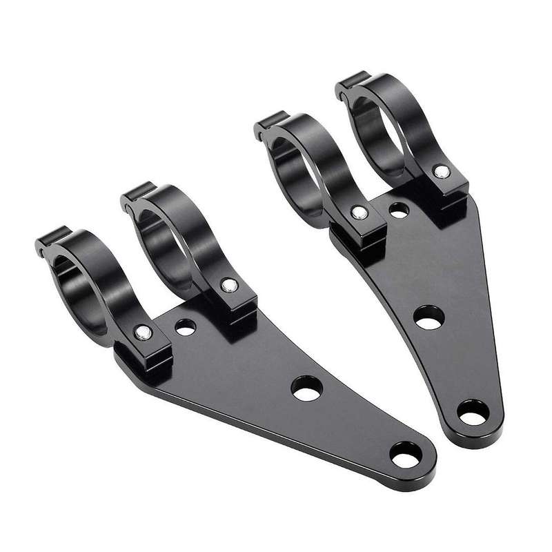 41MM Motorcycle Headlight Mount Bracket CNC Aluminum Alloy Black for Fork Tubes M10 Bolt Hole