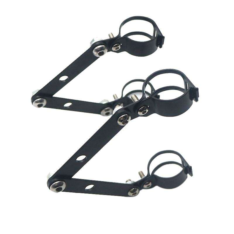 41mm-51mm Fork Black Headlight Mount Bracket Cafe Motorcycle head light lamp Holder Adapter
