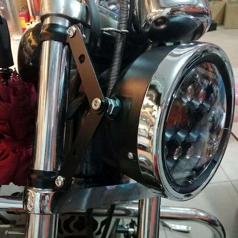 41mm-51mm Fork Black Headlight Mount Bracket Cafe Motorcycle head light lamp Holder Adapter
