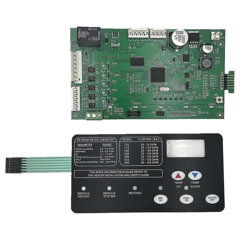 42002-0007S Control Board Kit with 472610Z Switch Pad for Master LP Series Pool/Spa Heater Electric