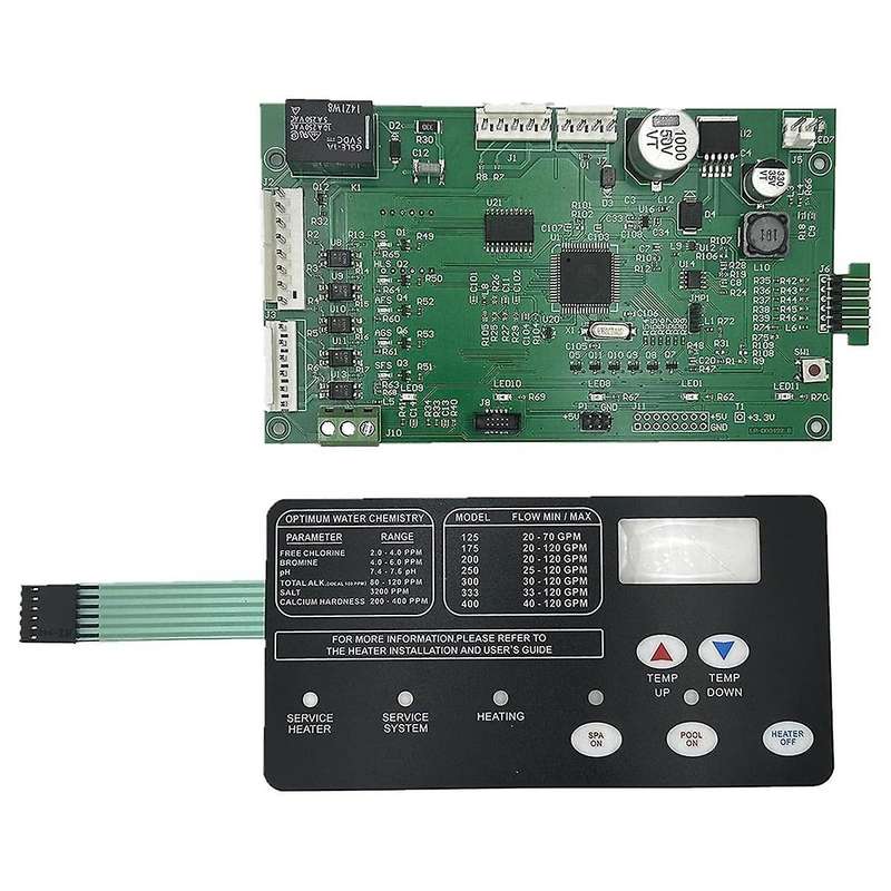 42002-0007S Control Board Kit W/ 472610Z Switch Pad Replace for Master LP Series Pool/Spa Heater Ele