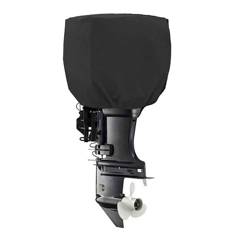 420d Silver-coated Outboard Motor Protective Cover, Waterproof and Dustproof Motor Engine Half Cove