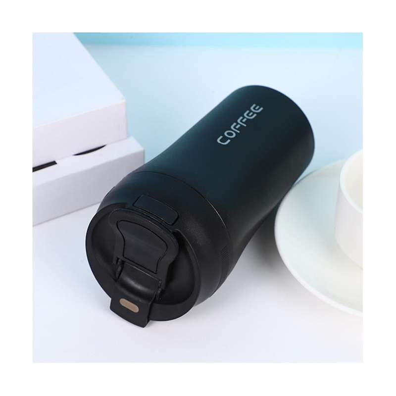 420ml Stainless Steel Coffee Cup Leak-proof Cup Outdoor Sports Fitness Travel Milk Tea Water Bottle