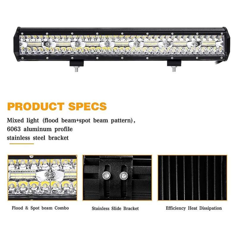 420W 42000LM Led Light Bar Car 20 Inch Spot Flood Combo Beam for Trucks ATV Tractor Work Light