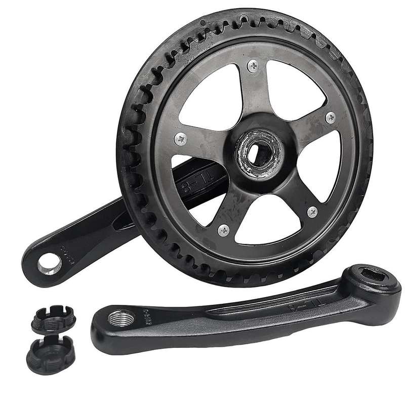 42t Foling Bike Crankset Road Bike 152mm Crank Set Hollow Tooth Plate Bike Sprocket Bike Accessorie