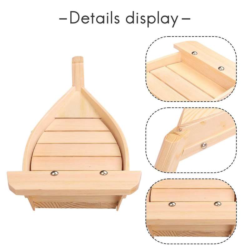 42X17X7.5Cm Japanese Cuisine Sushi Boats Sushi Tools Wood