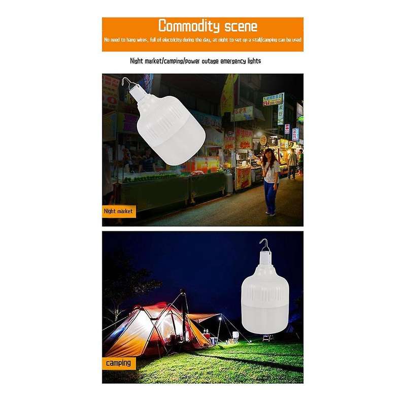 430W Camping Light 5 Lighting Modes Hanging Tent Light Emergency Flashlight LED USB Rechargeable Nig