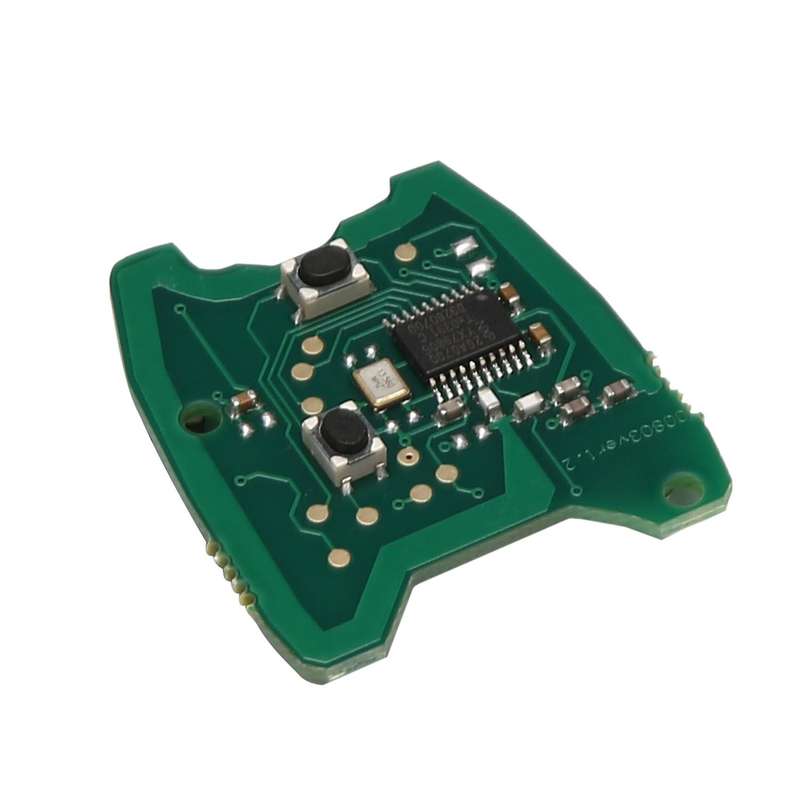 433MHz 2 Button Remote Key FOB Circuit Board Compatible Peugeot 307