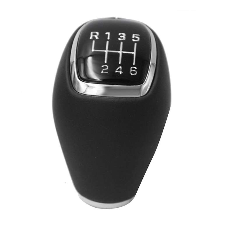 437112W200 Car 6 Speed Manual Leather Gear Shift Knob for IX45 Sports 2012-2015 Car Accessories