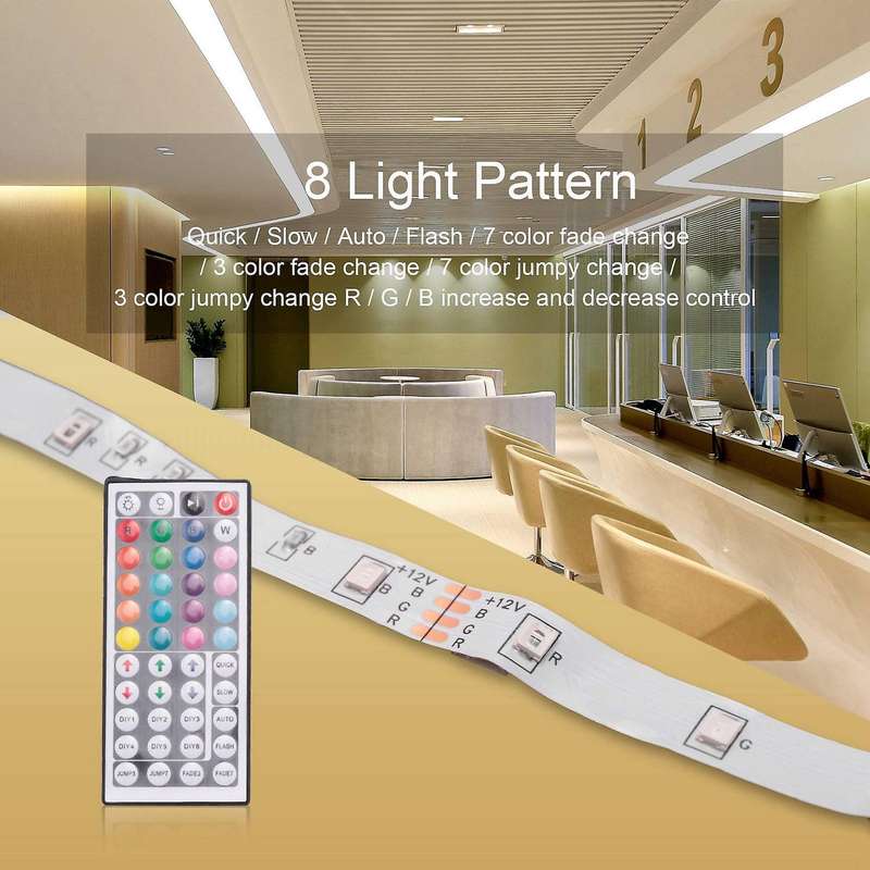 44 Key Remote Control Rgb 5m 3528 300 Smd Stripe Bar 12v