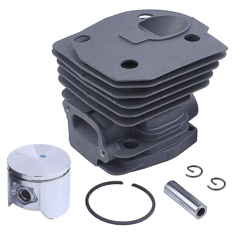 44MM Chainsaw Cylinder Piston Gasket for 350 351 353 with Intake Manifold Needle Bearing Spark Plug