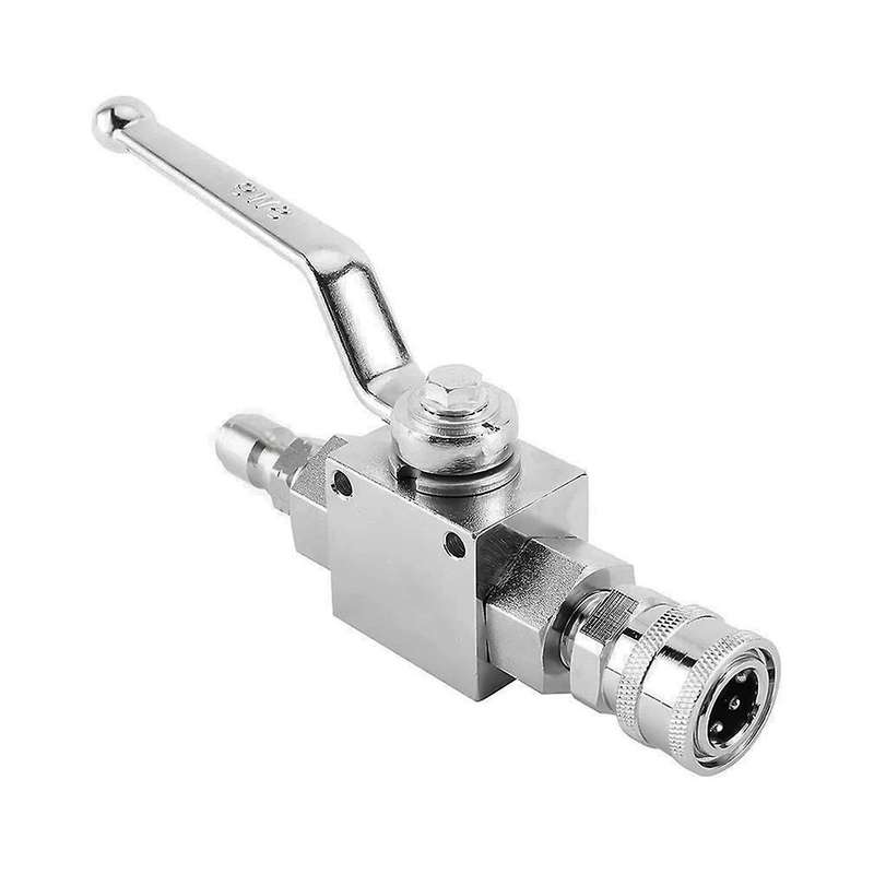4500psi Ball Valve Kit Switch with 3/8inch Quick Plug Connector for Pressure Washer Hose Pump