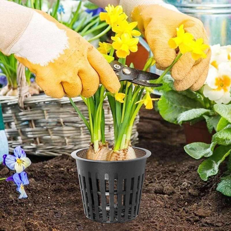 45 Pieces Hydroponic Net Pots, Plastic Net Pot for Garden Balcony Hydroponics and Soilless Culture (