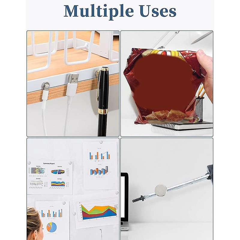 45 Pieces of Refrigerator Magnets Small Round Office Magnets Suitable for Refrigerator Whiteboards