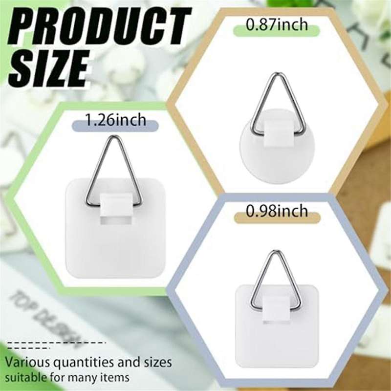 45pcs Adhesive Picture Frame Foam Board Picture Hanger for Wall Art Photo Frame Bathroom Closet Kit