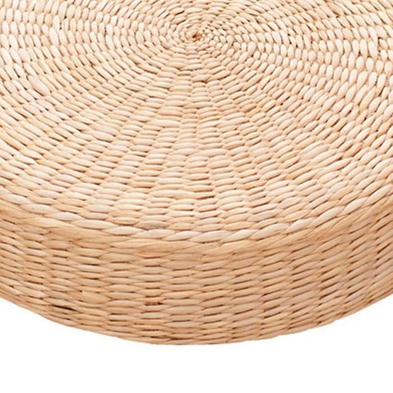 45cm Yoga Mats Round Pouf Tatami Floor Pillow Cushion Straw Meditation Thickening Soft Yoga Equipme