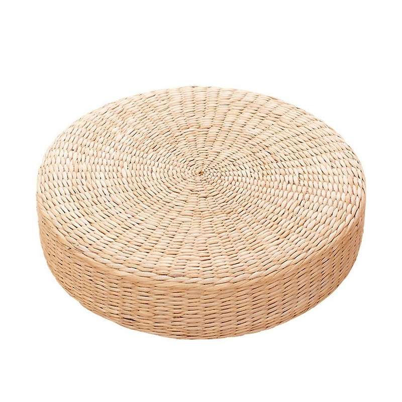 45cm Yoga Mats Round Pouf Tatami Floor Pillow Cushion Straw Meditation Thickening Soft Yoga Equipme