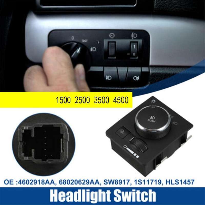 4602918AA Head Light Lamp Dimmer Switch for Ram 1500 2500 3500 4500 Headlight Switch Headlight Regul