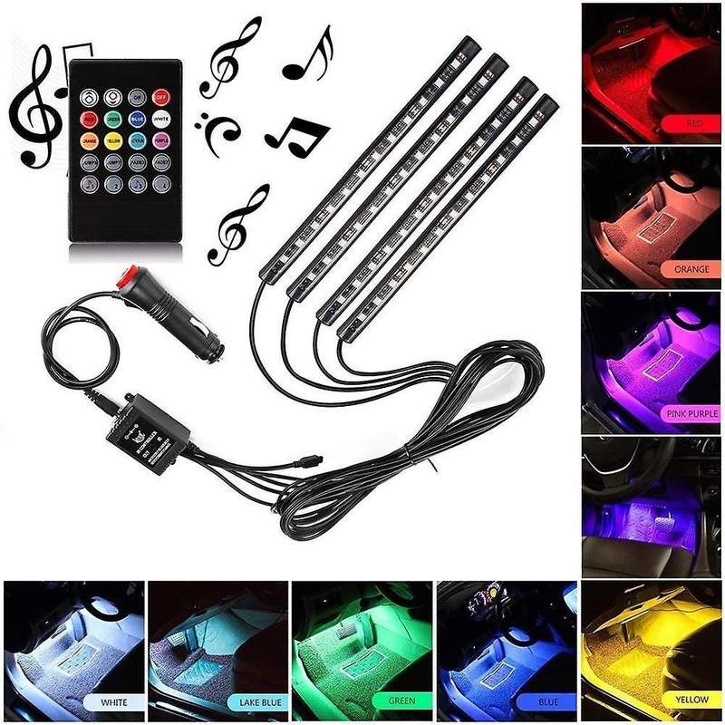 48 LED Car Charge Interior Accessories Floor Decorative Atmosphere Lamp Light