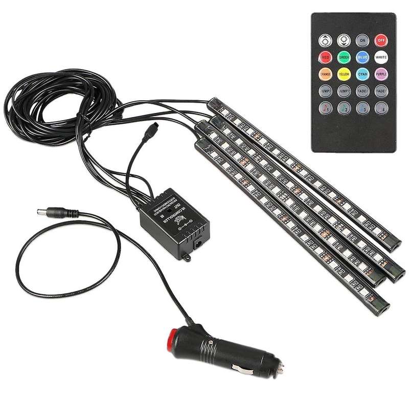 48 LED Car Charge Interior Accessories Floor Decorative Atmosphere Lamp Light