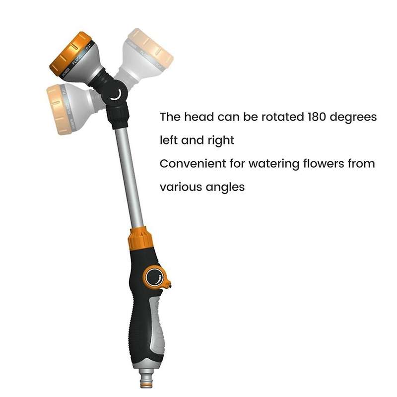 47cm Watering Tool Garden Nozzle 180 Adjustable Car Wash Water Tool 8 Patterns Lawn Watering Tools