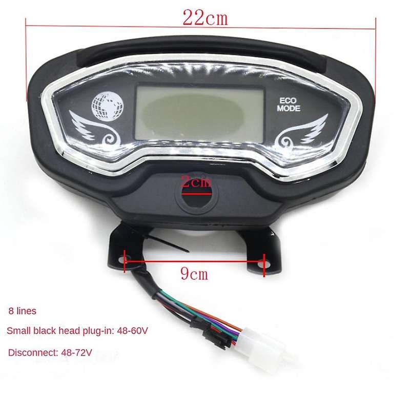 48-72V Electric Tricycle LCD Display Indicator Speedometer Instrument Panel Power Speed Battery, Gl