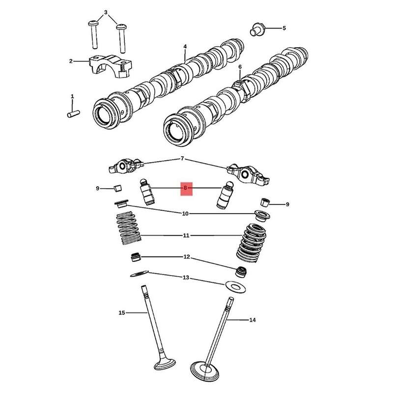 48pcs Rocker Arms & Valve Lifters Kits 5184296ah 5184332aa for Wrangler Ram Pentastar 3.6l