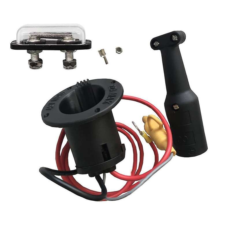 48V Charger Cord Plug & Charger Receptacle for Club Car Precedent Golf Carts 2000 Up, 101828901, 101