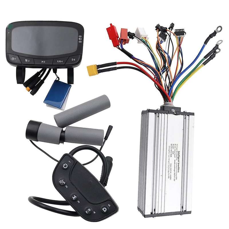 48v-60v 40a Brushless Controller+lcd Meter with Nfc Function+switch+grip Kit for Electric Scooter Re