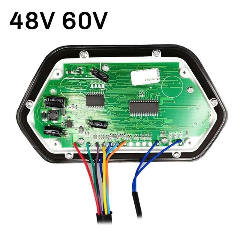 48V/60V for Electric Motorcycle Odometer Digital LCD Display Tachometer LCD Speedometer