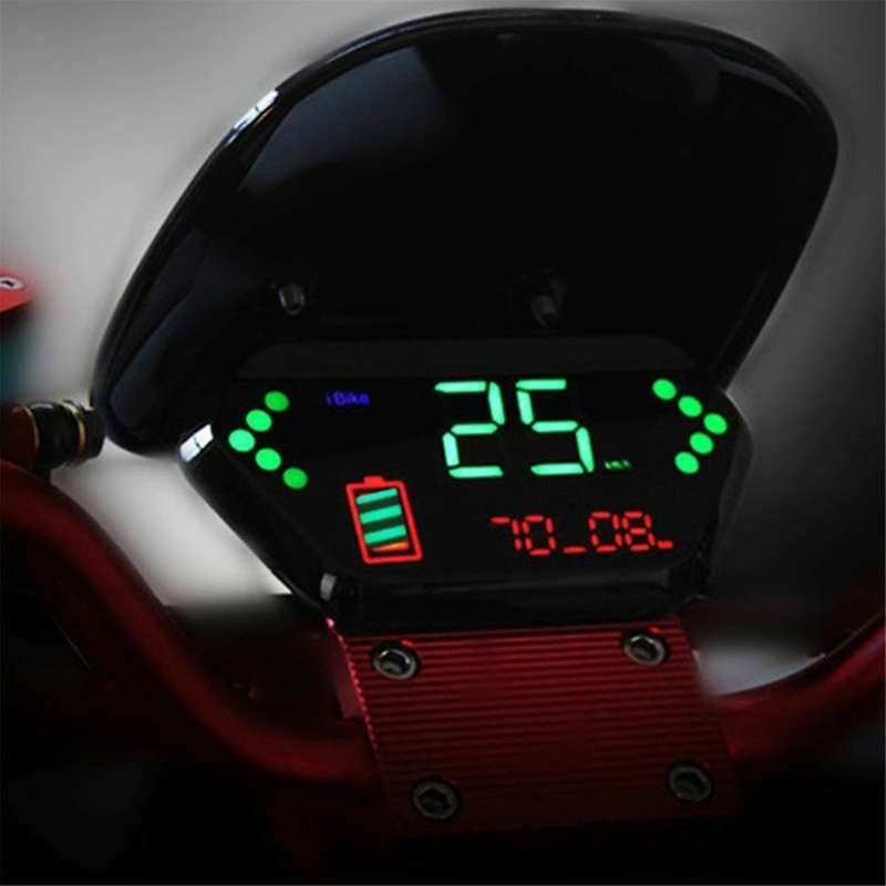 48V/60V for Electric Motorcycle Odometer Digital LCD Display Tachometer LCD Speedometer