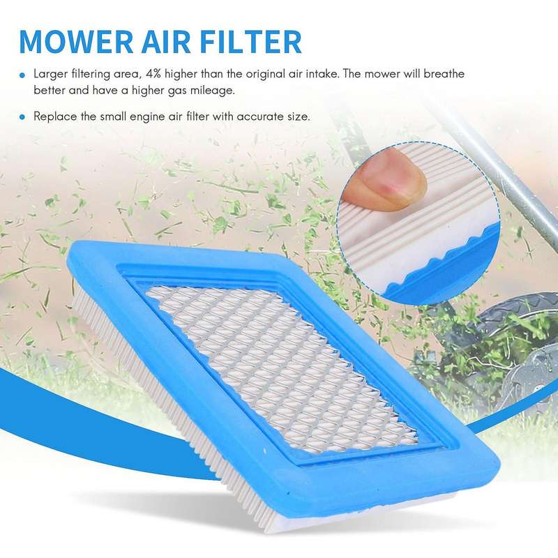 491588S Air Filter with Filter for 491588 493537 493537S, 20332, 33644, Pro Performance for Push L
