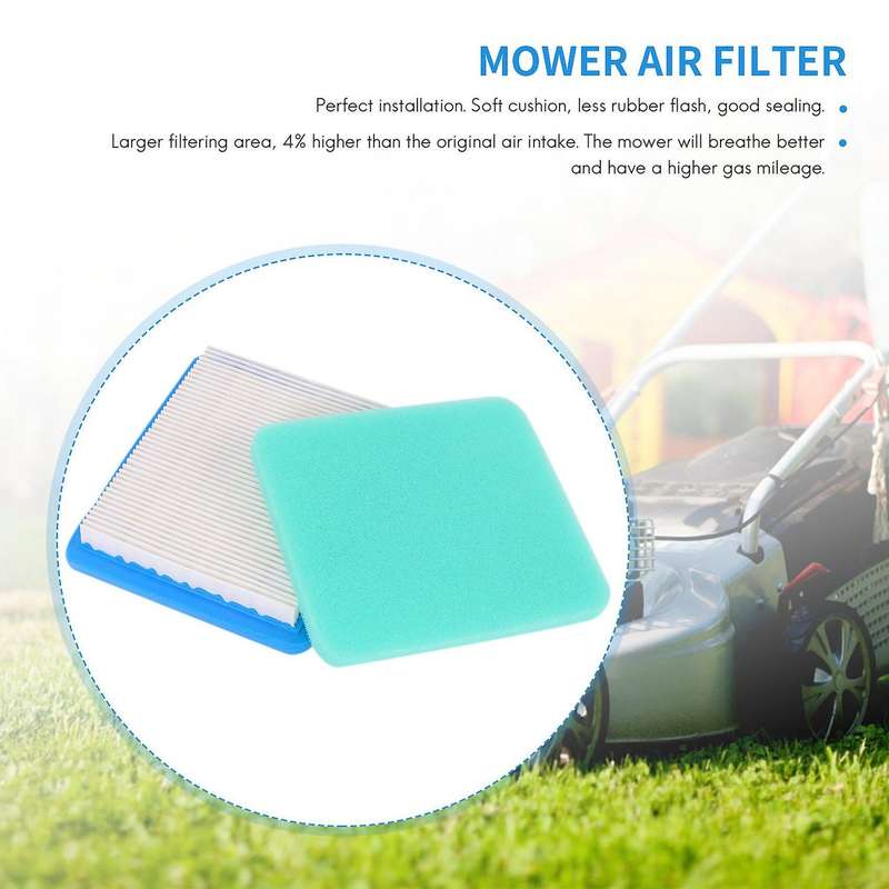 491588S Air Filter with Filter for 491588 493537 493537S, 20332, 33644, Pro Performance for Push L