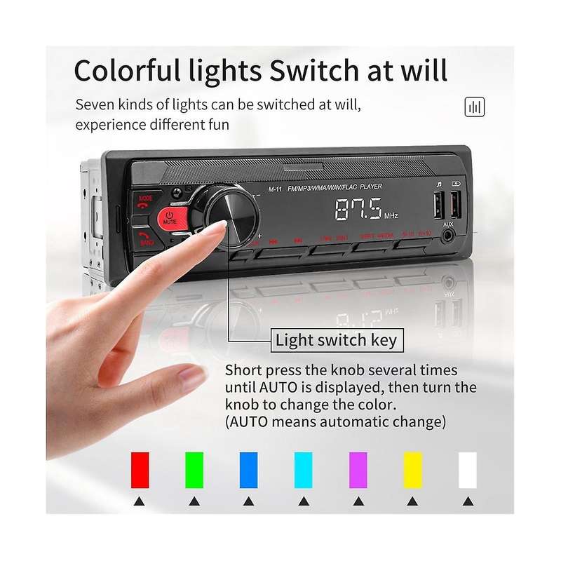 4channel 45w Bluetooth Car Radio Car Mp3 Player Multifunction Plug-in U Disk Car Radio with Multi-c