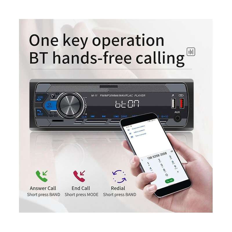 4channel 45w Bluetooth Car Radio Car Mp3 Player Multifunction Plug-in U Disk Car Radio with Multi-c