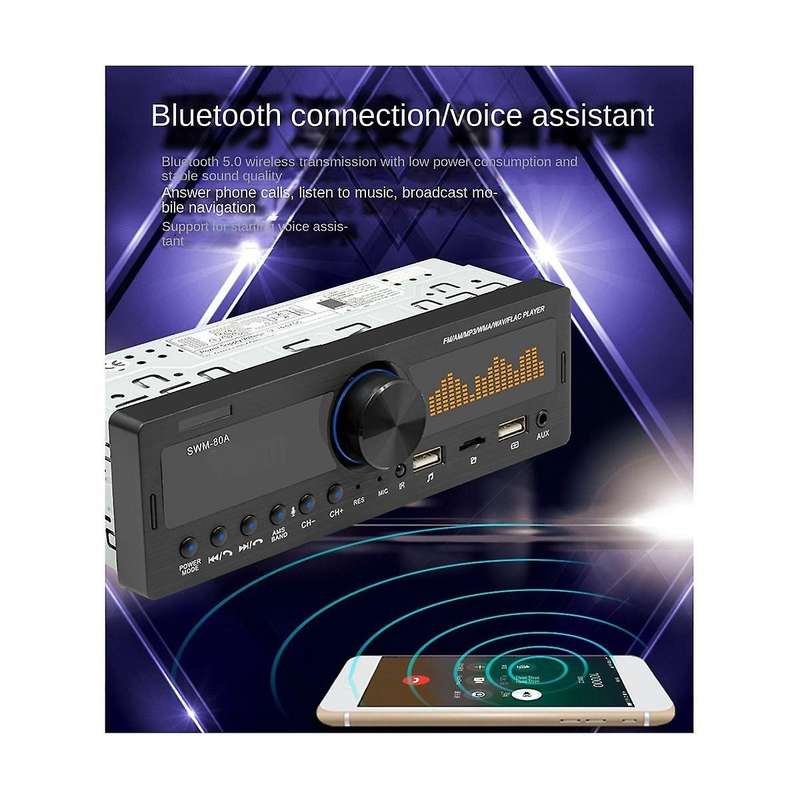 4channel 60w Bluetooth Car Radio Car Mp3 Player Multifunction Plug-in U Disk Car Radio with Multi-c