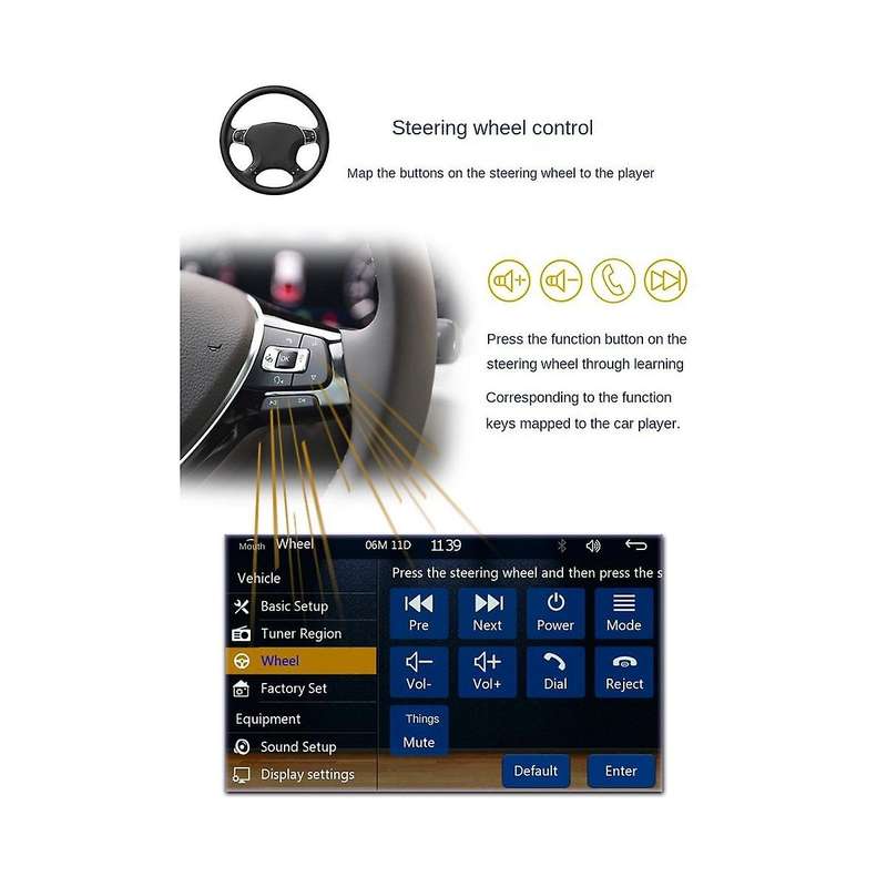 4-channel 60w Wireless Car Radio Car Mp5 Player Bluetooth 5.1 Radio Multimedia Player with 5-inch Sc