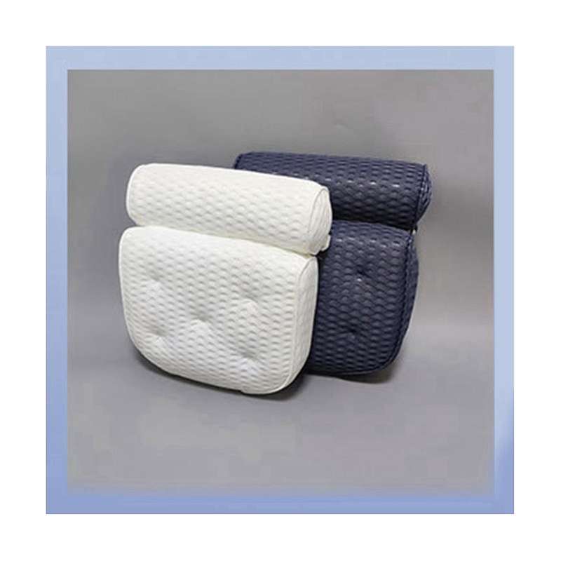 4d Mesh Fabric Pillow 7pcs Suction Cup Spa Bath Pillow Bath Pillow for Support Neck Head