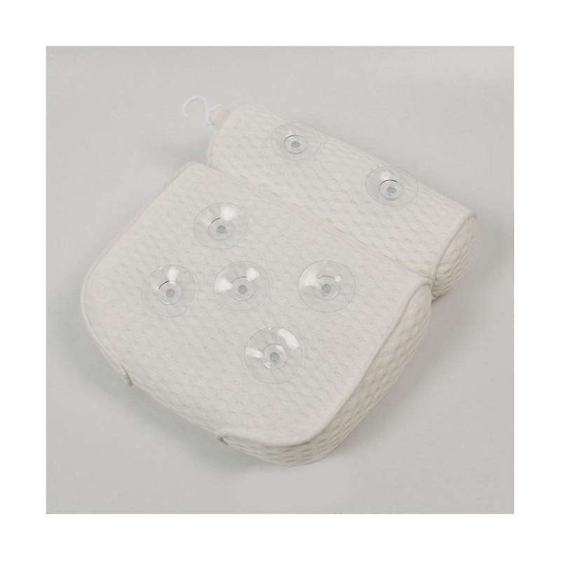 4d Mesh Fabric Pillow 7pcs Suction Cup Spa Bath Pillow Bath Pillow for Support Neck Head