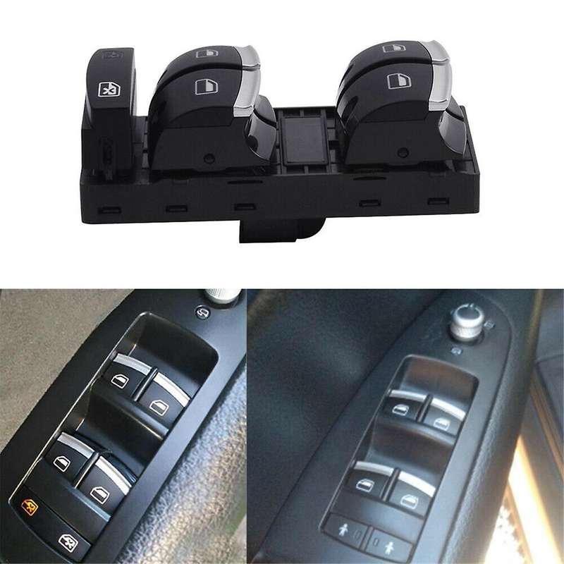 4F0959851H Car Front Driver Electric Power Window Lifter Control Switch for A3 A4 S4 RS4 A6 S6 RS6 2