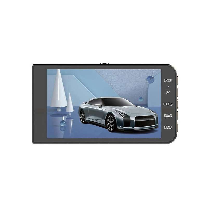 4inch 1080p Dual Lens Touchable Screen Car Recorder with Back-up Camera Function Hd Night Vision Rec