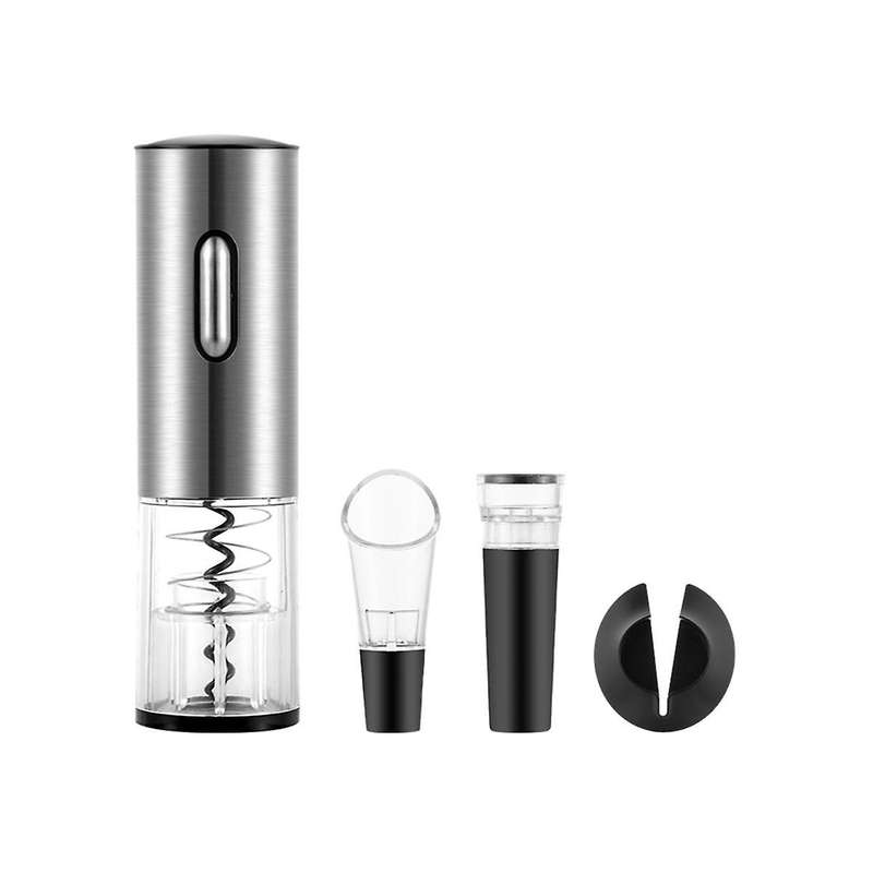 4-in-1 Wine Bottles Opener Electric Wine Opener Rechargeable Corkscrew with Foil Cutter Vacuum Stop
