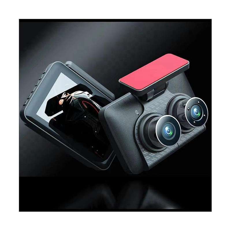 4inch 1080p Three Lens Car Recorder with Parking Monitoring Back-up Video Function Hd Night Vision R