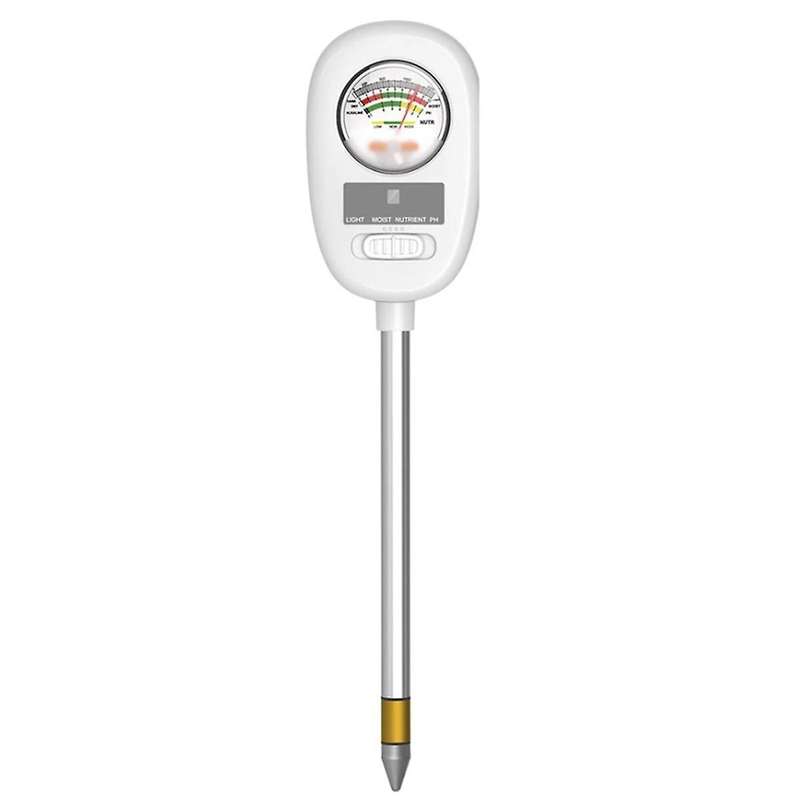 4-In-1 Soil PH Meter Light and Moisture Nutrient Tester Indoor Potting Soil Acidity Meter Plant Gard