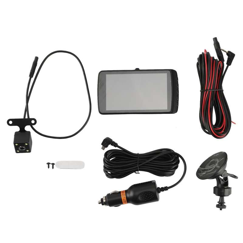 4-Inch Driving Recorder HD Night Vision Wide-Angle 1080P Dual Recording Dash Cam Car DVR Camera Dash